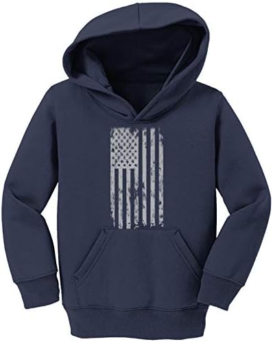 Haase neograničena srebrna američka zastava - Vojna američka mandal / omladinski flis Hoodie