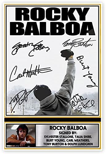 Rocky Poster Sylvester Stallone inspirativni potpis posteri za klasične bokserske filmove motivacijski zid umjetnost dnevna soba ured