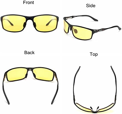 Soxick naočare za noćno gledanje za vožnju, noćne naočare za muškarce, polarizovane naočare za sunce UV400 zaštita od odsjaja žute naočare za noćnu vožnju