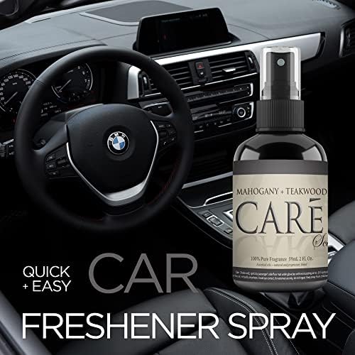 Njega mahagoni + sprej za auto-tikovske pukotine - 2 oz Luksuzni parfem sa dugotrajnim mirisom za osvježavanje vašeg interijera automobila