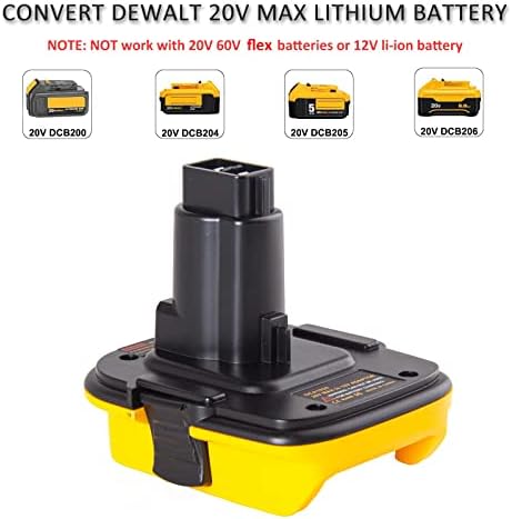 Lilocaja 12V-20V litijum-jonska punjač baterije DCB112 + 18V do 20V adapter baterije DCA1820 za alate za dewalt 18V, kompatibilan