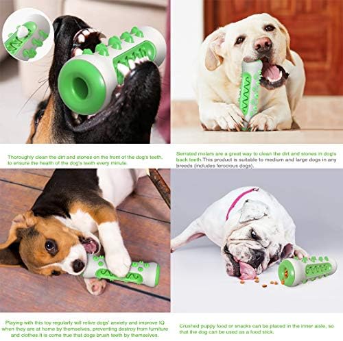 HIZQ pasa za zube za zube žvakaće kućne ljubimce, izdržljive gume štene za čišćenje žvakaćih igračaka za male srednje i velike pse,