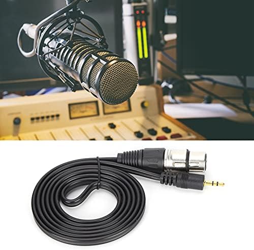 SALUTUY 3.5 mm muški na XLR ženski kabl, izdržljiv mikrofonski kabl Dual Mono jednostavan za hvatanje za kondenzatorski mikrofon
