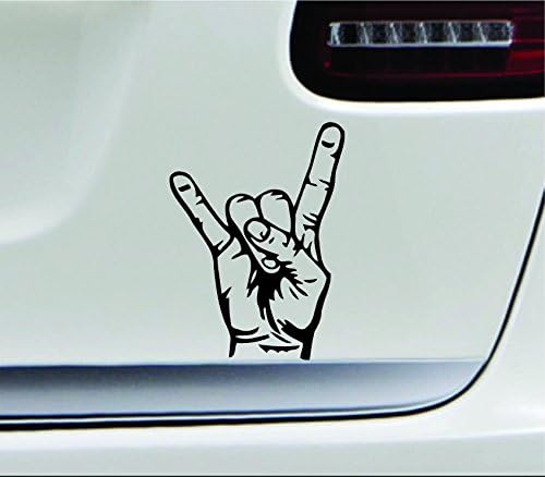 ExpressDecor rock and roll gesta muzike Jedinstveni simbol Kompjuterski laptop Simbol naljepnica Porodica Love Auto kamion naljepnica