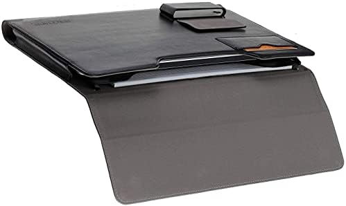 Bronel crna kožna futrola - kompatibilna sa Samsung Galaxy Book3 Pro 360 15.6 laptop