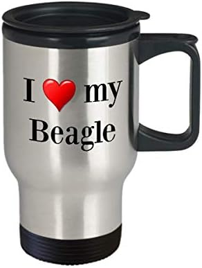 Turistička krigla Beagle - Termalni izolirani nehrđajući čelik ljubitelj za pse za kavu
