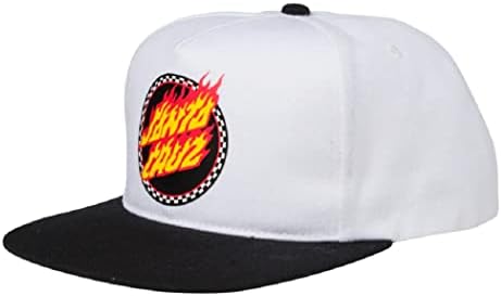 SANTA CRUZ srednji profil Snapback Bejzbol šešir Provjera prstenastog plamena Dot Skate