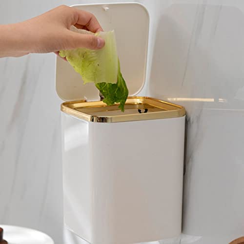Claspeed Kawaii Dekor Moderno smeće Kuhinjski kontejner za smeće sa poklopcem Zidna korpa za smeće Pod stokom smeće može za spavaću
