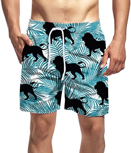 XXBR kratke hlače za muškarce, brze suhe šorc suhog plivanja s mrežnim oblogom smiješne ploče za plivanje sa crtežom i džepom Vodootporne kratke hlače Kratke veličine Potprevremene kratke hlače
