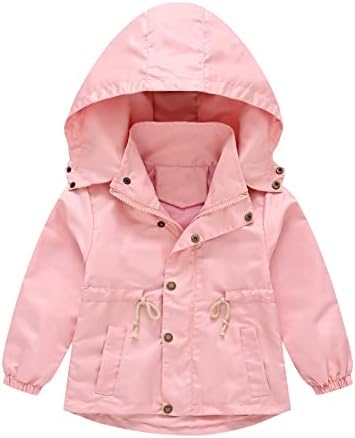 Dječji dječaci Djevojke Zimski kaput sa džepnim jaknom s kapuljačom Toddler patentni zatvarač zimske kapute Toddler Girl 5t