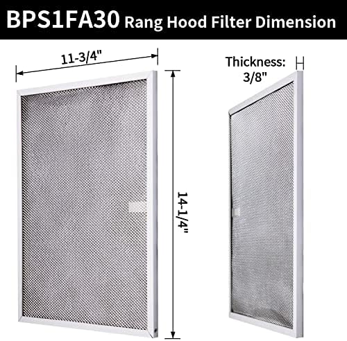 3 pakovanje BPS1FA30 Raspona za zamjenu filtera za haunu za 30-inčni broj, NUT, aluminijumski filter za mast od aluminija, zamjenjuje