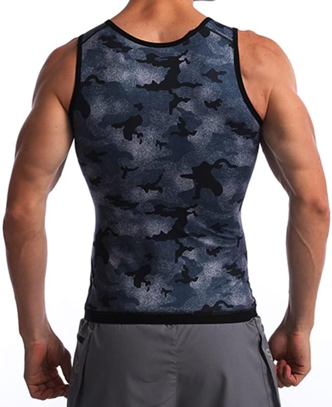 KJHD maskirna Muška odjeća za oblikovanje struka prsluk za oblikovanje tijela shimming workout Shirt