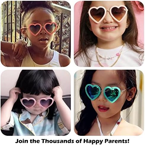 TSGRAYT Fashion Cute Kids naočare za Sunce u obliku srca za malu djecu dječake i djevojčice od 3-10 godina za zabave na plaži na otvorenom