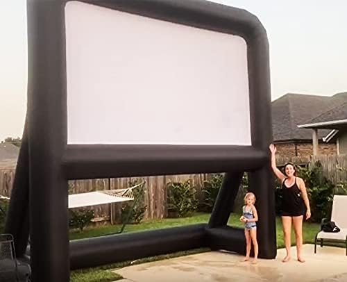 Outtoy 20 stopa zaslone na naduvavanje puše Mega Movie Ecretenes, ekranu za kazalište na naduvavanje Vanjski sa mirnim puhačem i torbom