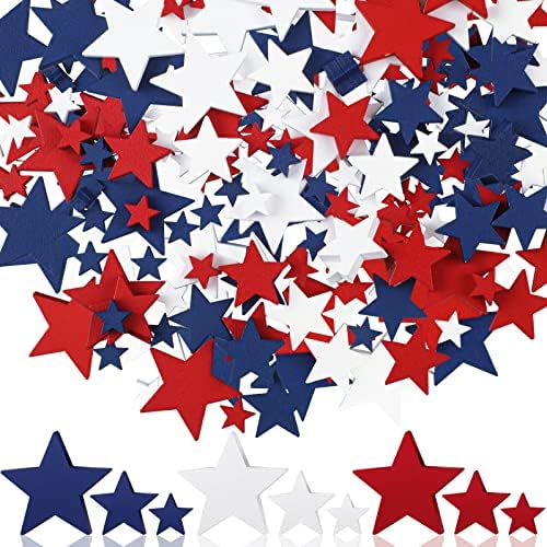 Drvene zvezde 4. srpnja Drvene zvezde Patriotski zvezda ukrasi mornarice crvene bele plave rezoveni dekor za rezanje za dekor nezavisnosti