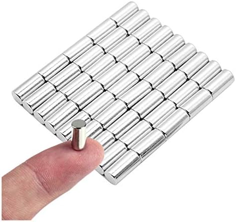 Linlinzz 44 pakovanje malih okruglih cilindričnih magneta za zanate, magneta za frižider, Mini magneta,kancelarijskih magneta, magneta