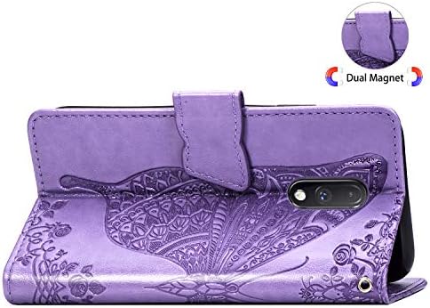 DAMONDY za Verve Connect Flip Case,leptir reljefni cvjetovi PU Koža Magnetic Flip Cover Stand držači kartica ručni kaiš novčanik torbica