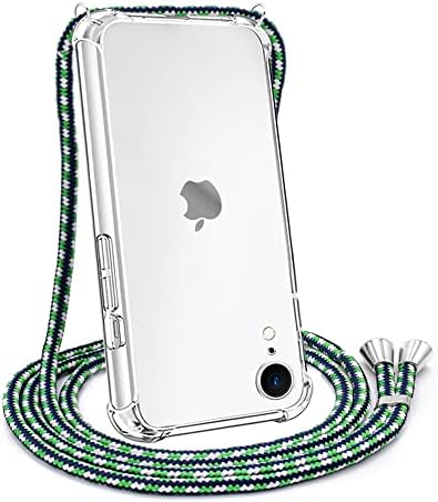 YESPURUR za iPhone XR Clear Case, iPhone XR Crossbody futrola s podesivim vrhom telefona, prozirna TPU meka tanka čistač od udara