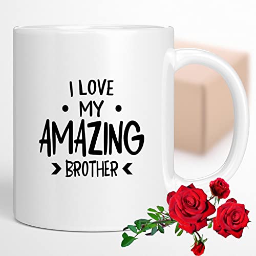 Šalica za kafu volim svog brata brata smiješno sarcastic gag poklon Novelty 091508