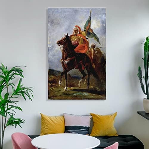 Arapski šeik na konju art Poster ulje na platnu platno zid Art Prints za zid dekor soba dekor spavaća soba dekor pokloni 12x18inch