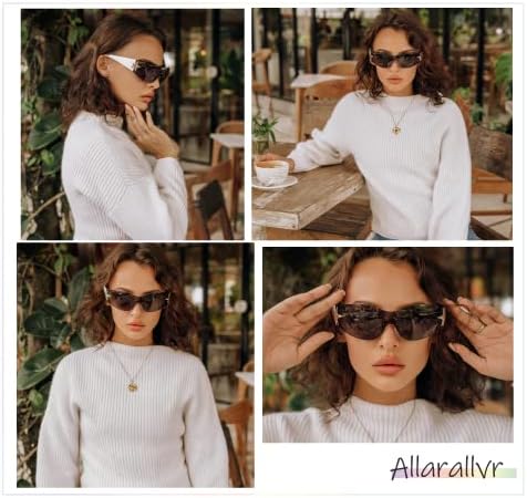Allarallvr Oversized omotajte naočare za sunce za žene 90-ih Retro trendi Y2K klasične Vintage naočare za sunce AR82143