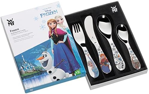 WMF Disney Frozen dečiji set pribora za jelo 4 komada od nerđajućeg čelika 3 godine Cromargan polirani sef za pranje u mašini za pranje