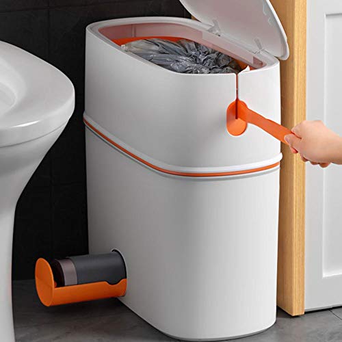 ZHAOLEI kanta za smeće sa poklopcem prenosiva automatska kanta za otpatke za kuhinjski toalet kupatilo