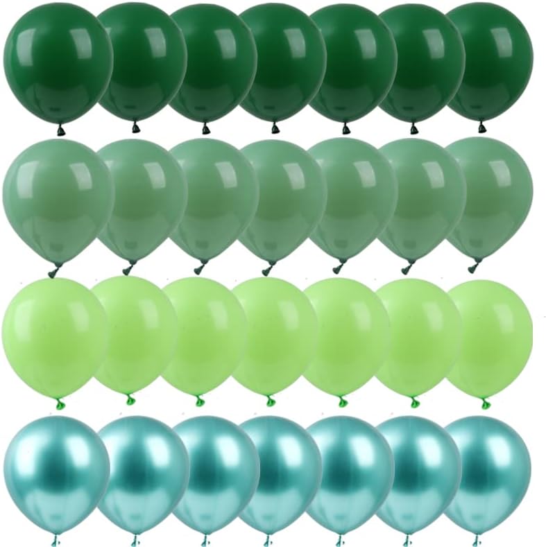 12-inčni zeleni lateks baloni različite nijanse tamnozelene kadulje zeleni smaragdni zeleni hromirani metalni zeleni baloni za ukrase