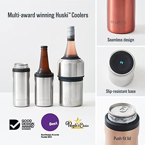 Huski Slim Can Cooler | NOVO | Premium 12oz Skinny Holder za piće za tvrdo seltzer, pivo, soda | Trostruko izolirani od nehrđajućeg