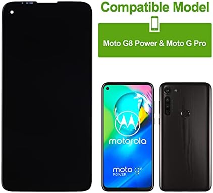 SwarKing zamjena LCD ekrana kompatibilna sa Motorola Moto G8 Power / G Power (crna bez okvira dodirni ekran digitalizator sklop sa