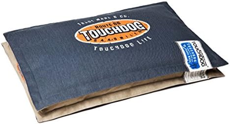 TouchDog 'Shock-Stitched' Sporty Reverzibilni pravokutni ultra debeli mat za kućne ljubimce, X-Veliki, kraljevski plavi, mocha smeđa
