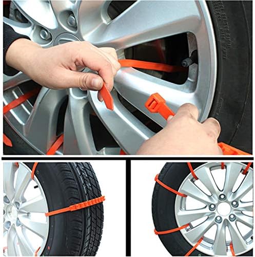 XCQ 10pcs / lot Auto univerzalna mini plastična zimska guma točkovi za snježne lance za automobile / SUV Car-styling Anti-Skid lanci