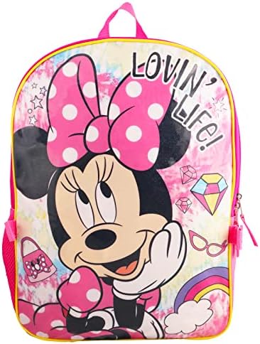 Minnie ruksak i torba za ručak Set-paket sa Minnie ruksakom i izolovanom kutijom za ručak Plus torbicom za vodu, Minnie naljepnicama