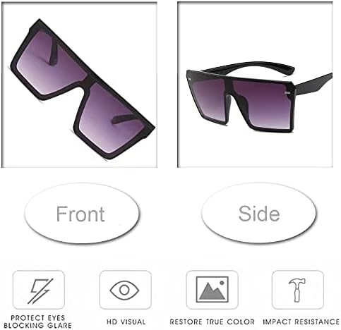 XEERAANG kvadratne naočare za sunce polarizirane naočare za sunce UV zaštita biciklističke naočare Hip Hop Retro naočare za sunce