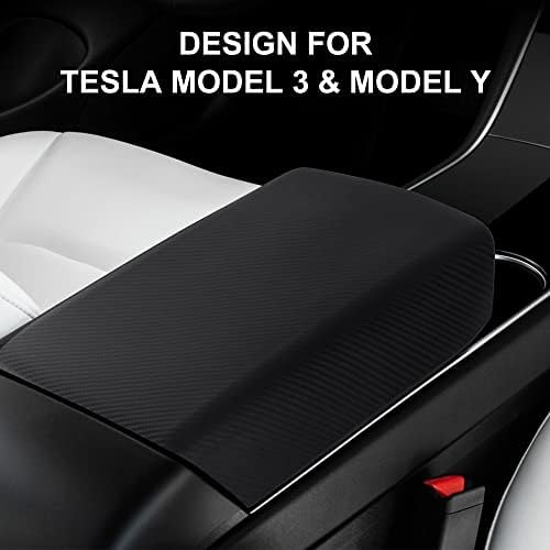 Tinlucys Tesla Pribor za unutrašnjost, kompletna konzola Zaštitni poklopac za Tesla Model 3 Model Y, TPE naslovnica zakloplje, Center