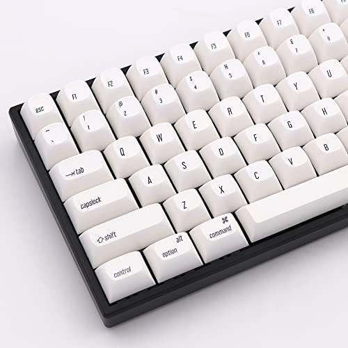 MAC Wind White Keycaps-thermal Sublimation PBT Keycap Set, za mehaničke tastature, Full 147 Key Set, RSA profil,engleski raspored