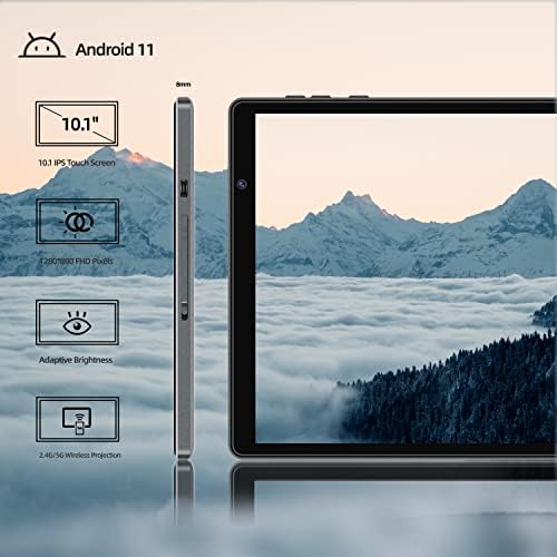 FACETEL 2023 Android 11 Tablet, Q3Pro 10 inčni tableti procesor 2.0 GHz, HD IPS ekran, Google certifikat, 5G+2.4 G Wi-Fi, Bluetooth,