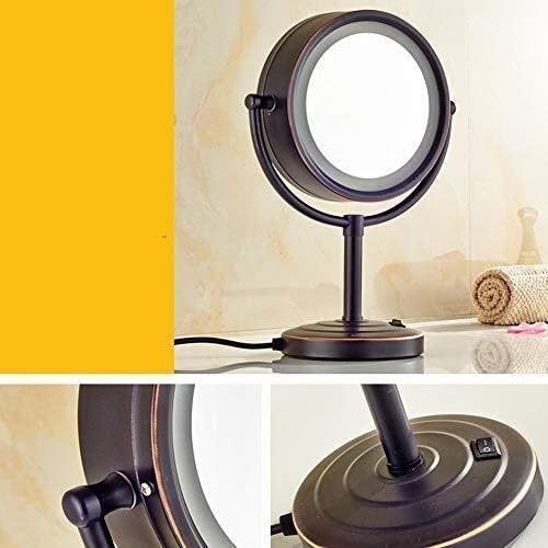 NOVOCE zidna ogledala, LED Evropsko ogledalo za šminkanje sa uvećanjem 3 puta