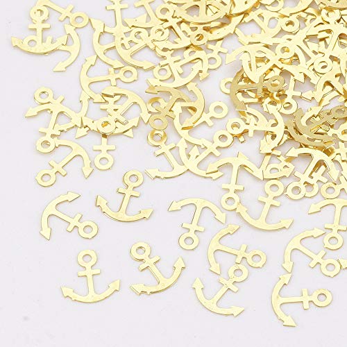 Beadthoven 617kom Zlatni metalni sidreni klinovi za nokte 3D nail Art dekoracija dodatna oprema šuplji sidreni okvir Charm Cabochons