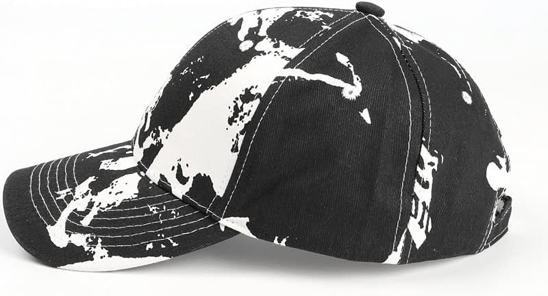 N / A Opruga i ljetni bejzbol kap Tie-dye Hard Top Hat Vanjski pamučni pamučni štitnik za sunce Podesiva elastična kapa muškarca žene