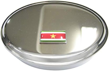 Tanka obrubljena Republika Surinam Oznaka Oval trinket nakit