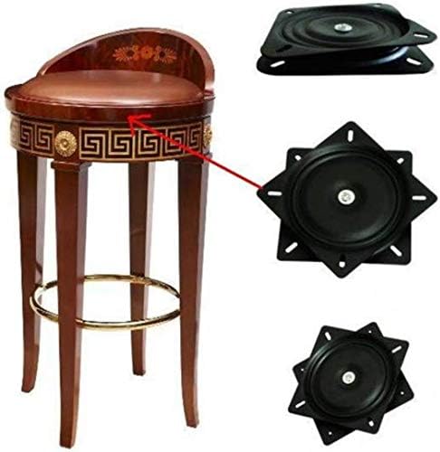 Lheng 8-Inčni Crni Kvadratni Gramofon Za Teške Uslove Rada 360 Stepeni Rotirajući Gvozdeni Gramofon