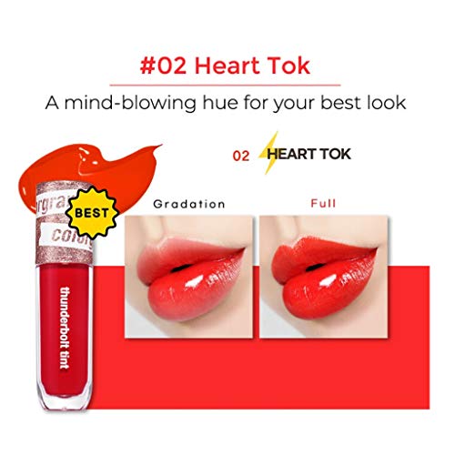 COLORGRAM Thunderbolt Tint Lacquer-02 Heart Tok, 04 Daily Tok, poklon, hidratantna, visoka pigmentacija, živopisna boja, dugotrajna,