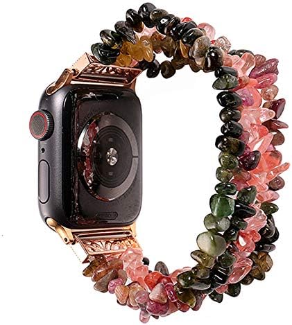BDNJN za Apple Watch Band 45mm 41mm 38mm 40mm 42mm 44mm narukvica za iWatch 7/6/5/4/3/1/1 Ženska ručno rađena prirodna kamena zamena
