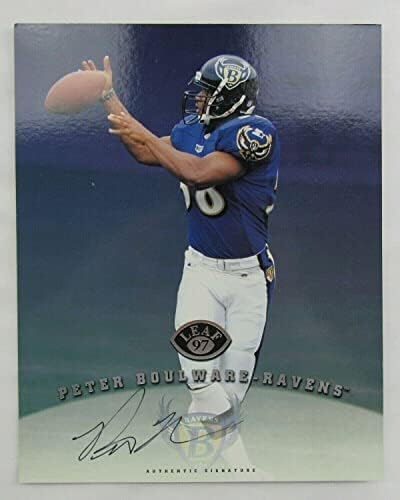 Peter Boulware potpisao automatsko autograph 1997 Signature listova 8x10 fudbalska karta - autogramirane NFL fotografije