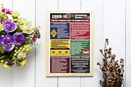 Covid 19 znakova za poslovanje - Zaštitite se čuvajte siguran poster 5-pak