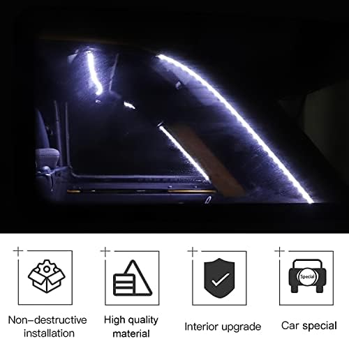 Cherocar Zadnja staklena kapija za podizanje Hatch Dome LED svjetlosna traka daljinska vrata prtljažnika svjetla za kampiranje kompatibilna