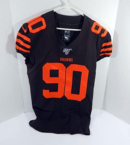2018 Cleveland Browns Brandin Bryant 90 Igra izdana smeđa dres Boja 100 p 9 - nepotpisana NFL igra rabljeni dresovi