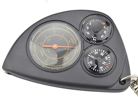 WJTMY multifunkcionalni vodič za igle prijenosni vanjski kompas Termometar putovanja Putni kartu Raspoloživanje mjernih instrumenata