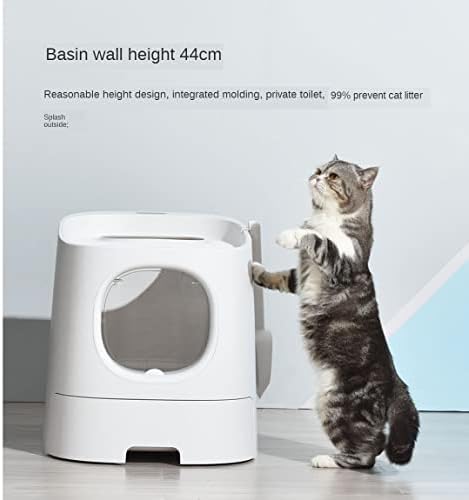 n/Velika automatska zatvorena kutija za otpatke za mačke Smart Splash Proof mačke lopata za toaletni pijesak potrepštine za kućne